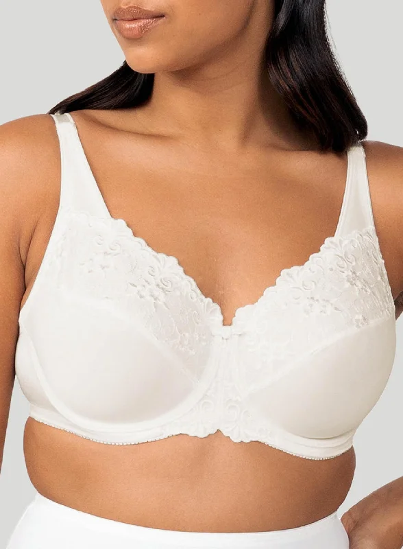 Triumph: Embroidered Minimiser Underwired Bra Vanille