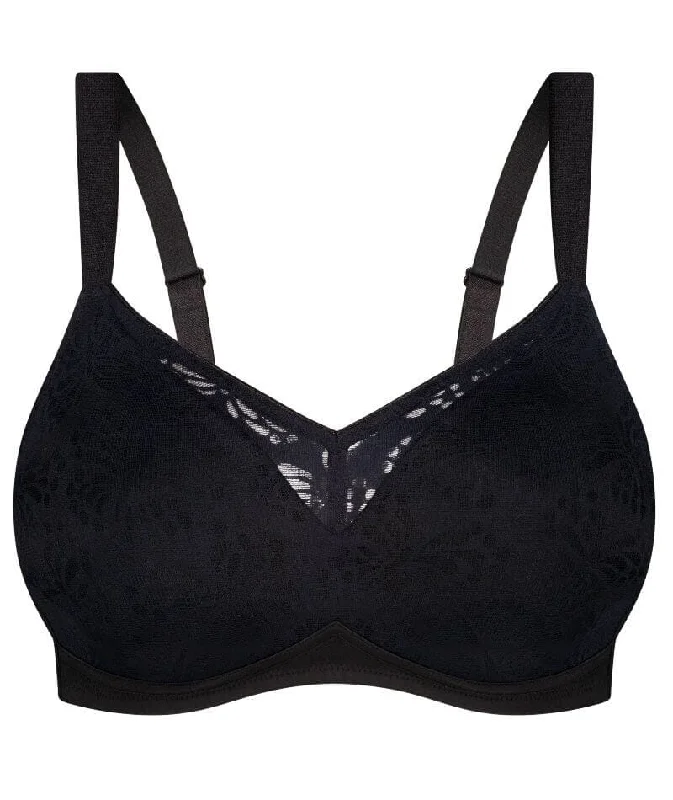 Triumph Lacy Minimiser Wire-Free Bra - Black