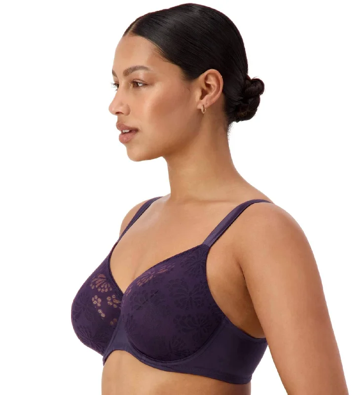 Triumph Lacy Minimizer Bra - Blueberry