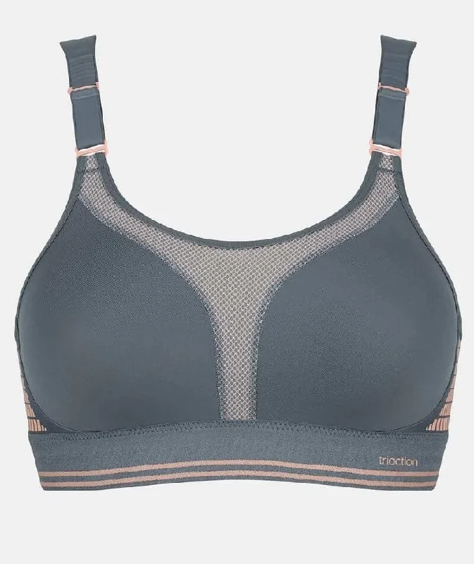 Triumph Triaction Extreme Lite Wire-free Sports Bra - Grey