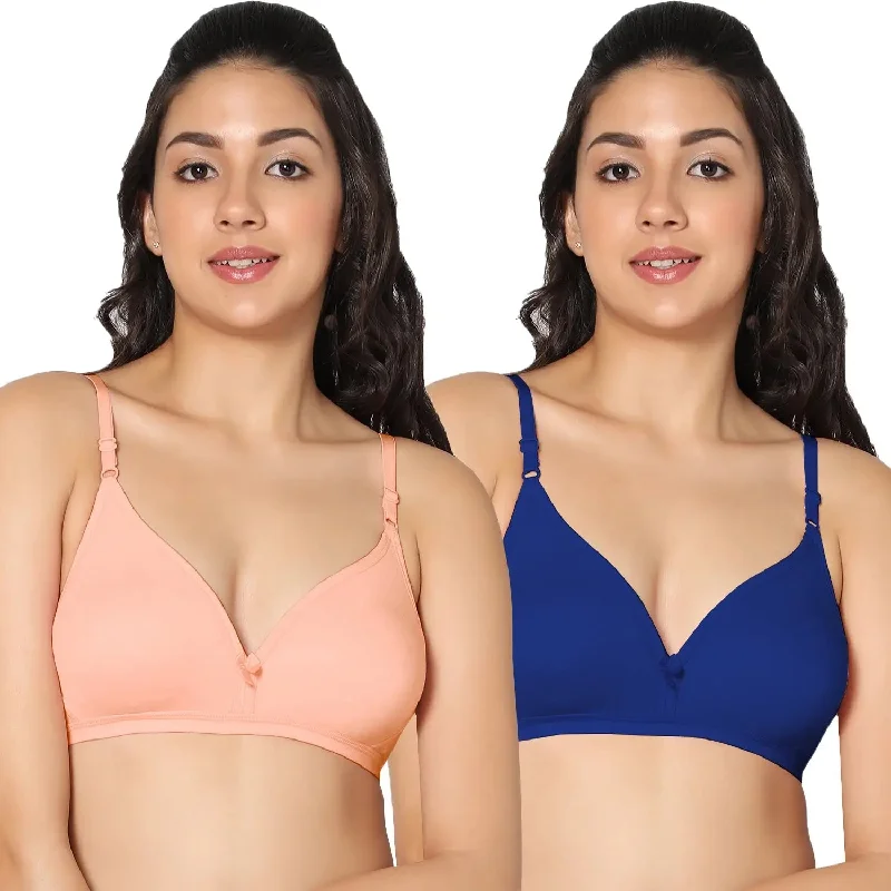 Half Coverage Non-Padded Bra (Pack of 2)