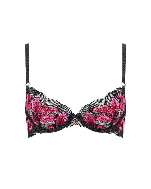 Vivienne Wired Bra Fuchsia Pink/Red/Black