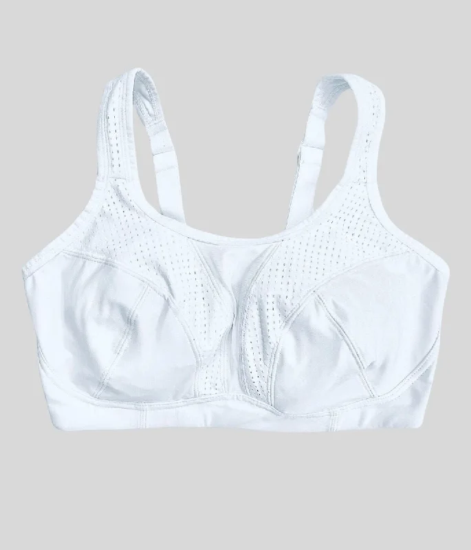 White Ultimate Support Sports Bra