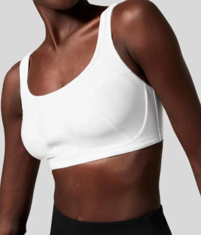 White Ultimate Support Sports Bra