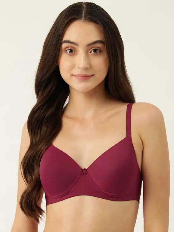 Women's Solid Lightly Padded T-Shirt Bra | BRA-4059-1 |