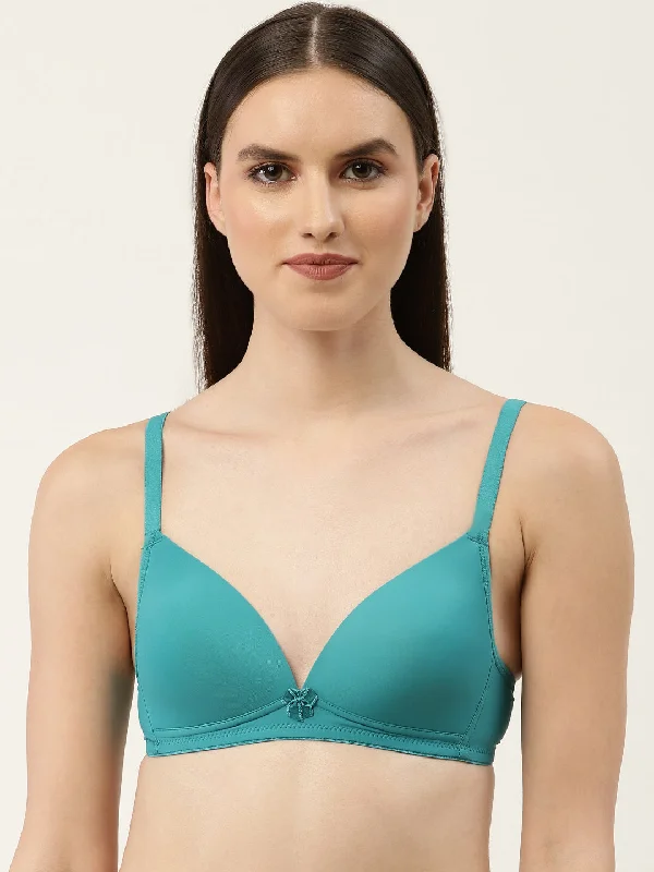 Women's Solid Lightly Padded Plunge Bra | BRA-8006-1 |