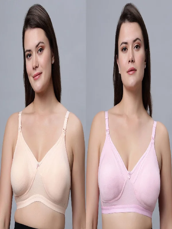 Full Coverage Padded Nursing Bra (Pack of 2)