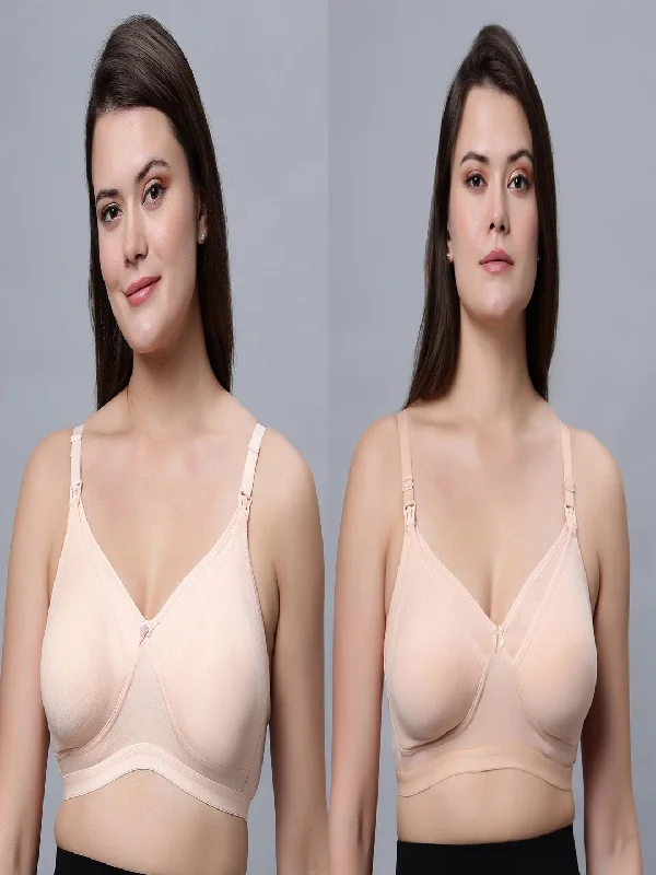 Full Coverage Padded Nursing Bra (Pack of 2)