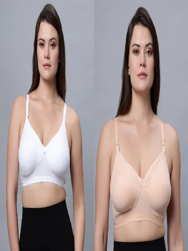 Full Coverage Padded Nursing Bra (Pack of 2)