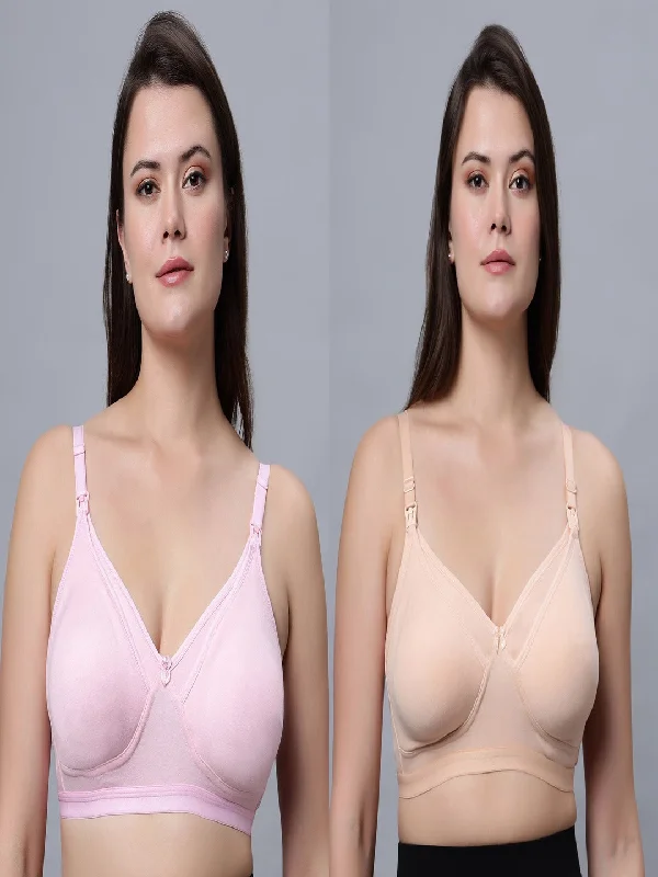 Full Coverage Padded Nursing Bra (Pack of 2)