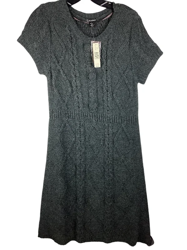 Dress Sweater By New Directions In Grey, Size: L