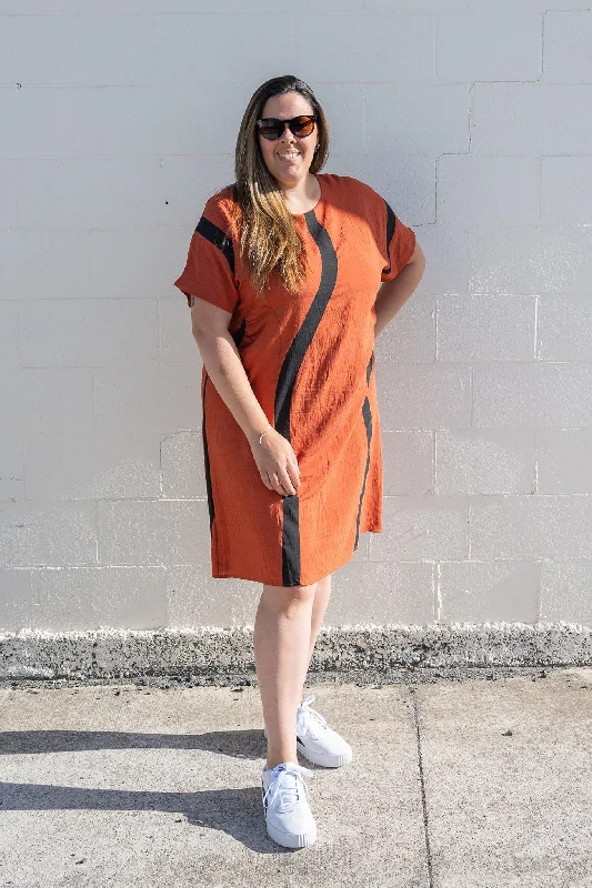 Rust - Sannah Smock Dress