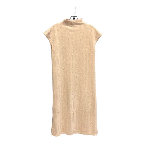 Beige Dress Casual Midi Boohoo Boutique, Size S