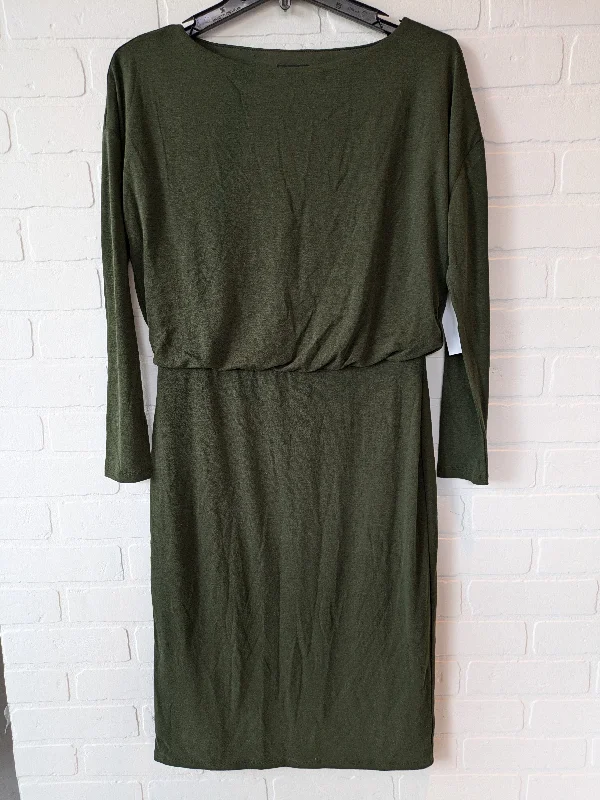 Green Dress Casual Midi Ann Taylor, Size Xs