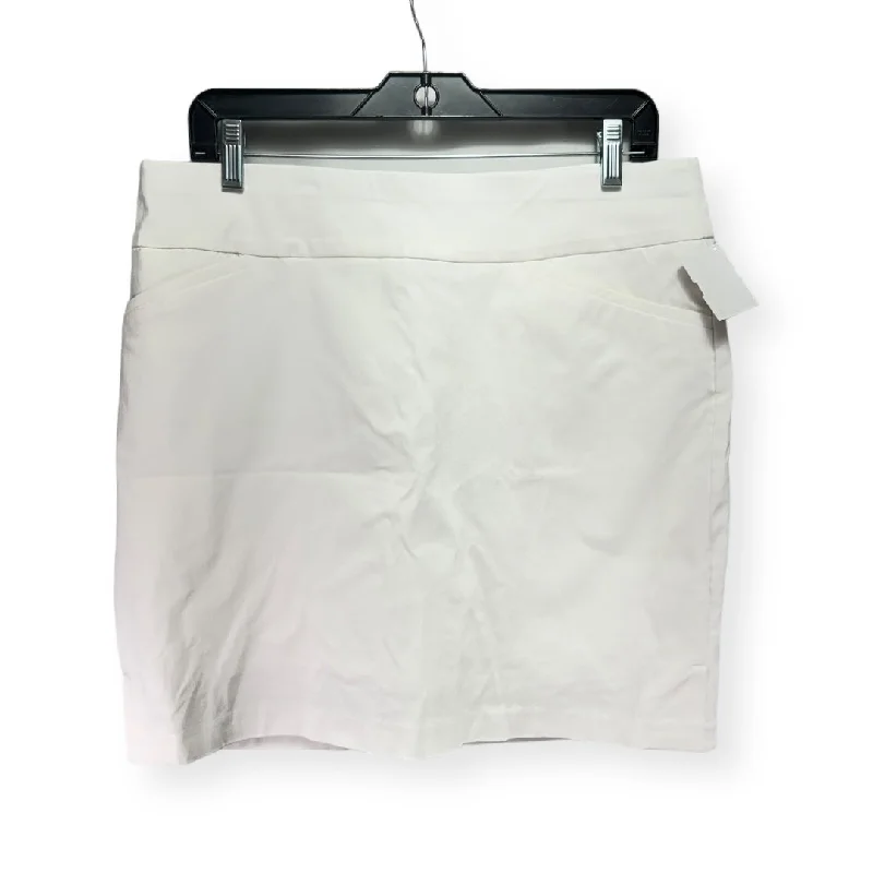 White Skirt Mini & Short Chicos, Size 10