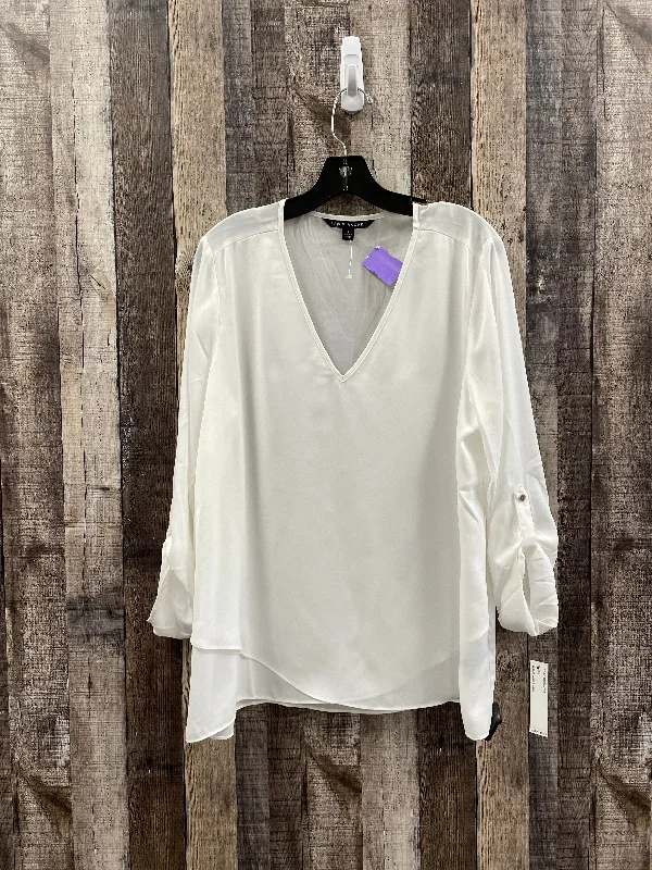 White Blouse Long Sleeve Zac And Rachel, Size L