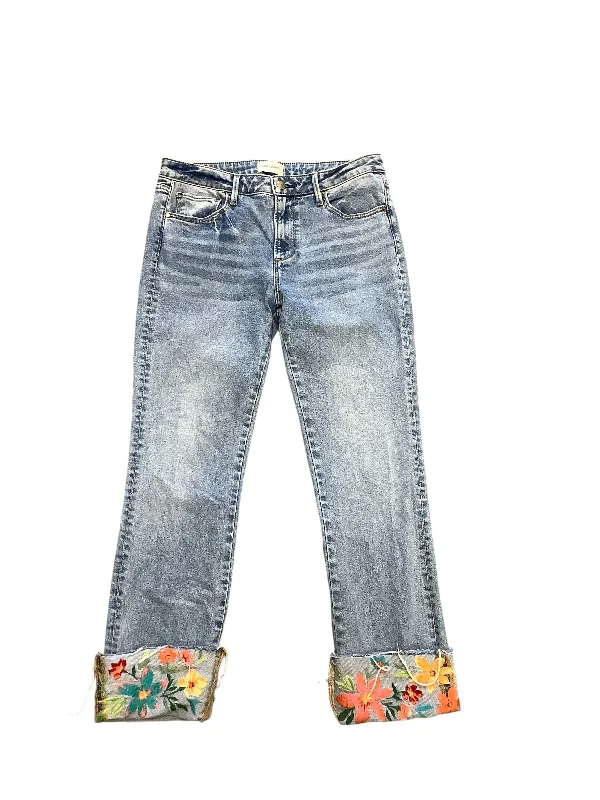 Jeans Cropped By Driftwood In Blue Denim, Size: 8