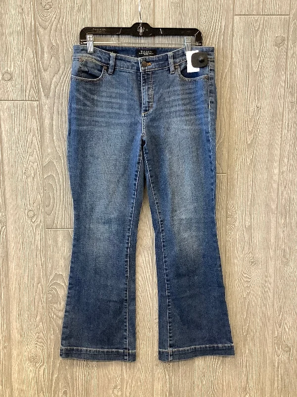 Jeans Flared By Talbots In Blue Denim, Size: 10p