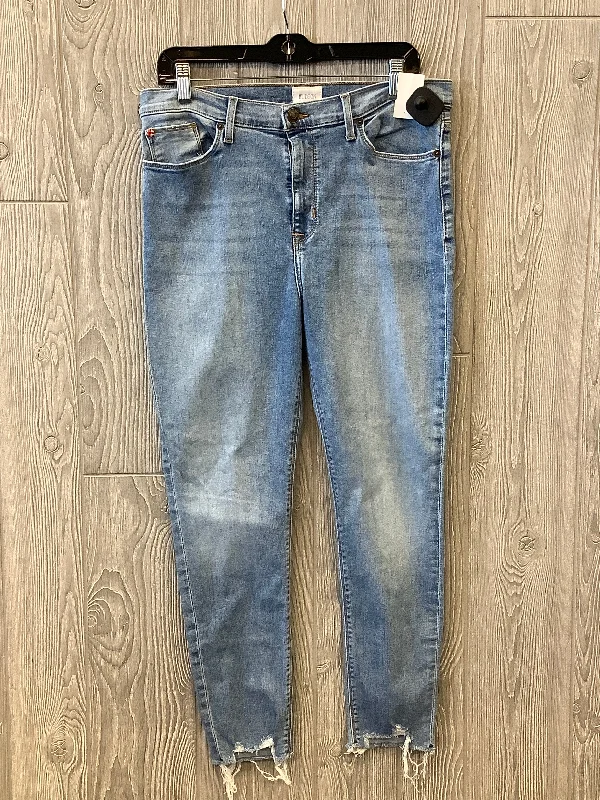 Jeans Skinny By Hudson In Blue Denim, Size: 14