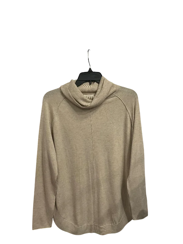 Top Long Sleeve By Caslon In Beige, Size: M