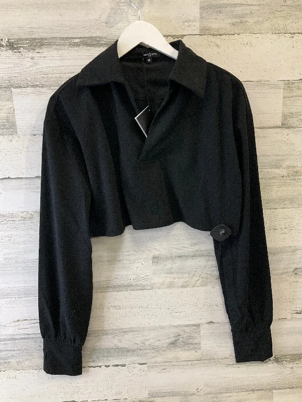 Top Long Sleeve By Clothes Mentor In Black, Size: M