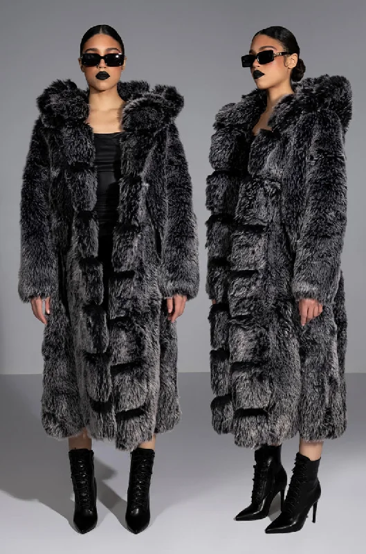 ALL THAT FAUX FUR LONG COAT