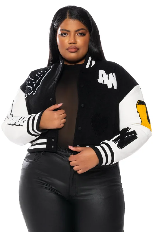 PLUS AZALEA WANG RUELA VARSITY JACKET