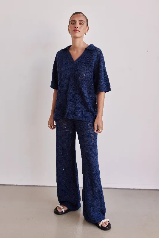 Sesia Knit Pant (Navy)